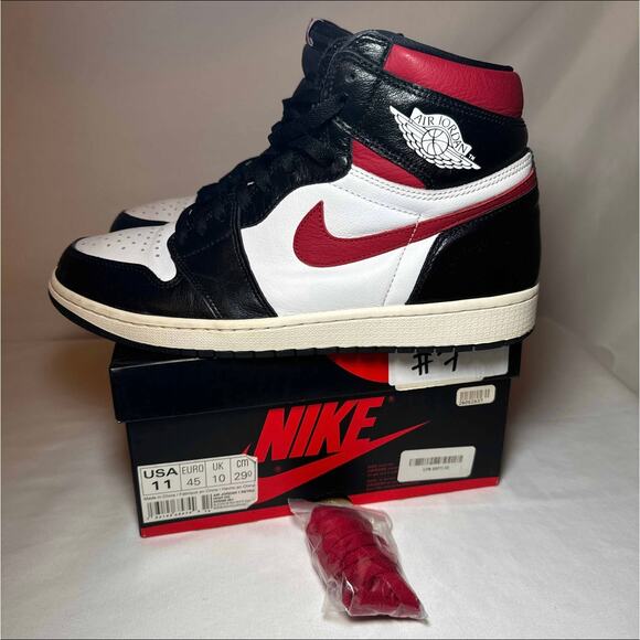 Size 11 - Nike Air Jordan 1 Retro High OG Gym Red Men's Shoes Ships Now - Picture 8 of 10